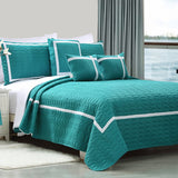 10pc Two-Tone Embossed Modern Comforter Set | 10 Piece Stylish Bed Set Includes a Full Sheet Set | 2 Sizes - 6 Colours