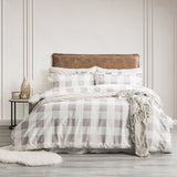 175GSM 100% Egyptian Cotton Flannelette Quilt Cover Set In Patterned Designs by Park Avenue