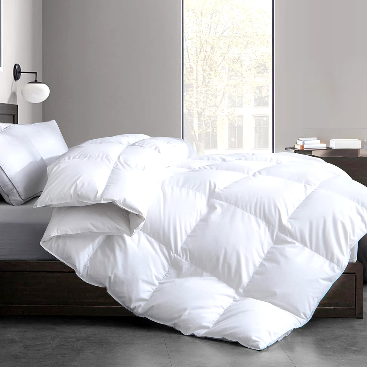 Made in Aus Luxury 80% White Goose Down and Feather Quilt by Renee Taylor | Premium 800-1800GSM Optiwarm Goose Duvet | 5 Sizes