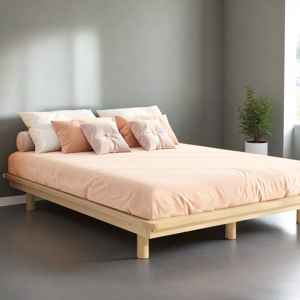 Scandi Alto Premium Timber Platform Bed | Reinforced Durable Wooden Floating Bed Base | 5 Sizes