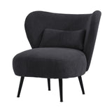 Parisi Luxe Wingback Velvet or Boucle Lounge Chair | Plush Soft Pillow Cushion Stunning Armchair