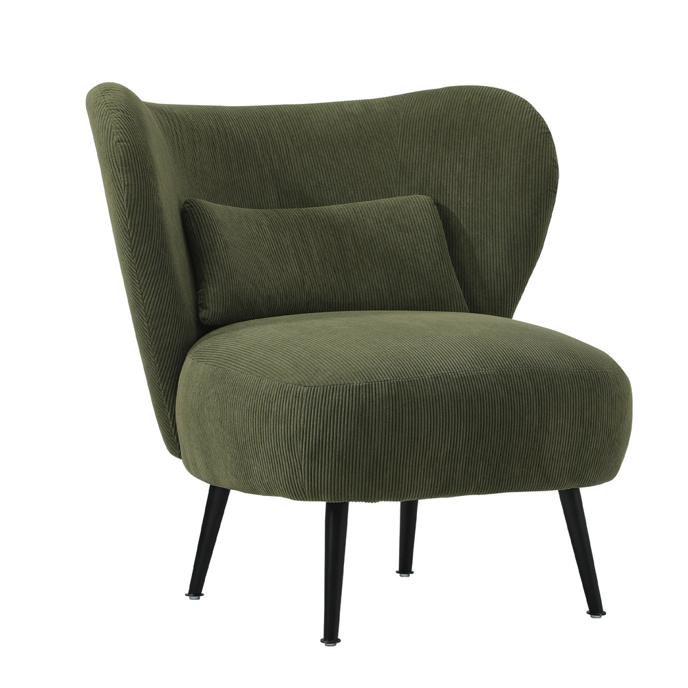 Parisi Luxe Wingback Velvet or Boucle Lounge Chair | Plush Soft Pillow Cushion Stunning Armchair