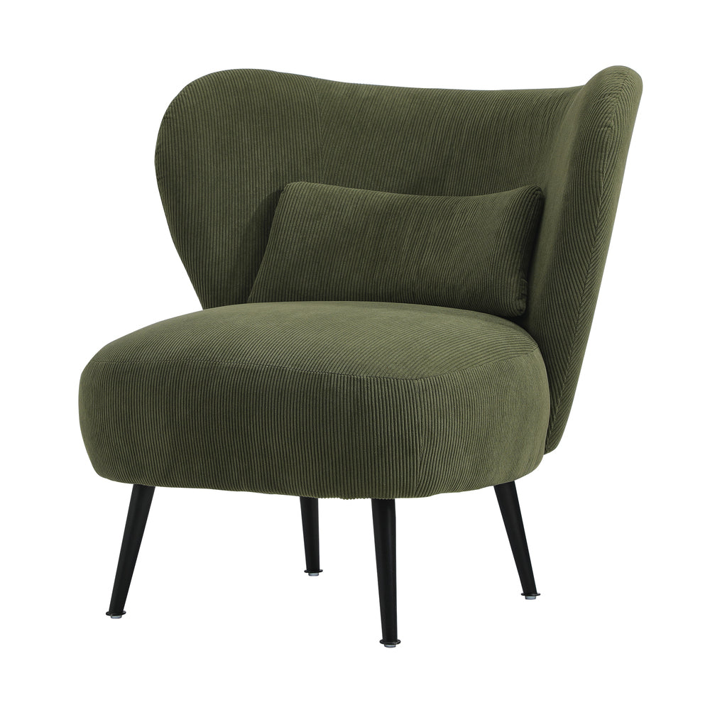 Parisi Luxe Wingback Velvet or Boucle Lounge Chair | Plush Soft Pillow Cushion Stunning Armchair