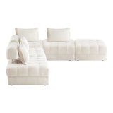 Valore Versatile Modular Sofa Lounge Set | Adjustable Armless Boucle Fabric Sofa Modular Lounge