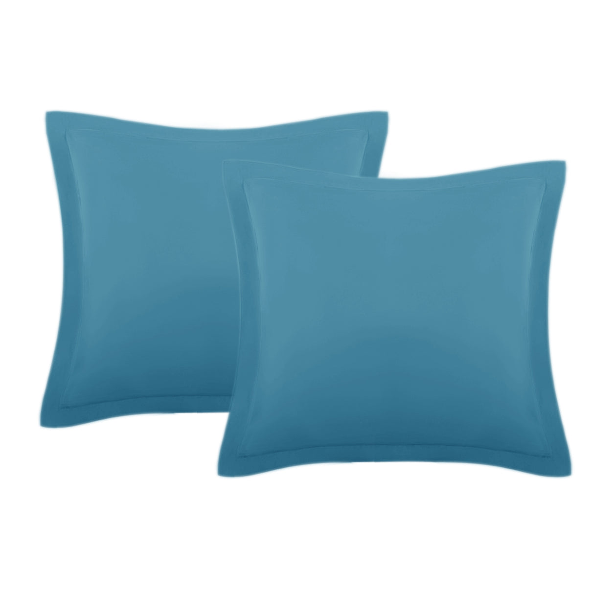 Set of Two Easy Care Cotton Blend Percale European Pillowcases | Two Cotton Blend Pillowcases