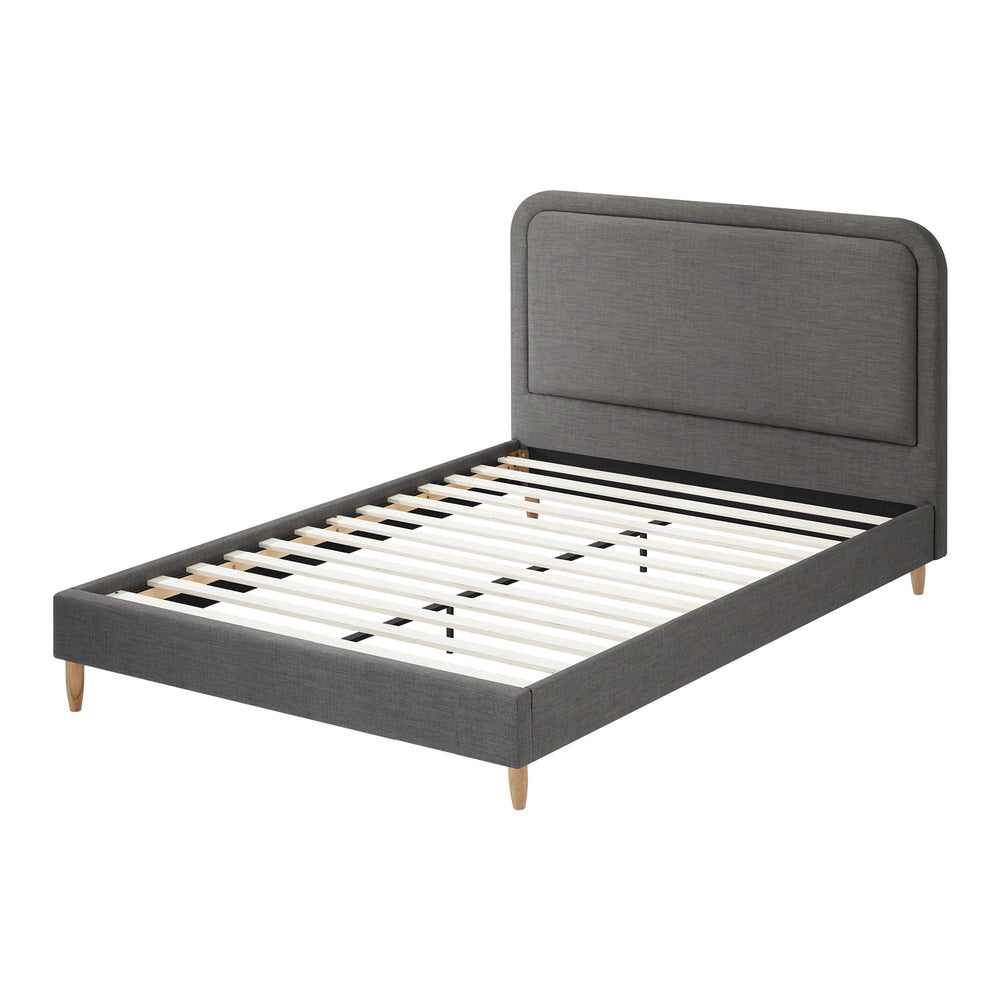 Scandi Allure Premium Fabric Bed Frame| Cushioned Touch High Quality Fabric Bed