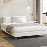 Teddy Milo Boucle Platform Bed Base | Beautiful Modern Boucle Fabric Bed Base | 5 Sizes