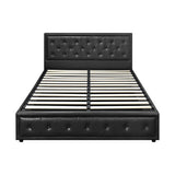 Fiori Luxury Gas Lift Storage Bed | Premium Pu Leather Modern Storage Bed