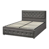 Fiori Luxury Gas Lift Storage Bed | Premium Pu Leather Modern Storage Bed