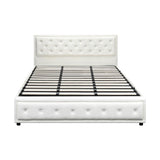 Fiori Luxury Gas Lift Storage Bed | Premium Pu Leather Modern Storage Bed