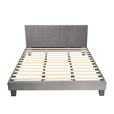 Piazzi Duomo Tuffted Grey Fabric Modern Bed | High Quality Sturdy Modern Slimline Bed Frame | 5 Sizes