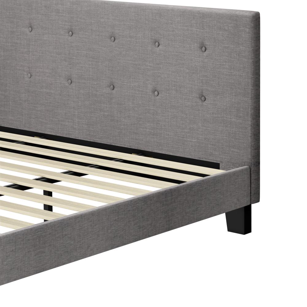 Piazzi Duomo Tuffted Grey Fabric Modern Bed | High Quality Sturdy Modern Slimline Bed Frame | 5 Sizes