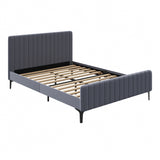 Luxore Velvet Touch Venezia Bed Frame | Modern Premium Soft Plush Grey Velvet Bed in 4 Sizes