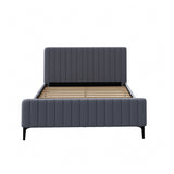 Luxore Velvet Touch Venezia Bed Frame | Modern Premium Soft Plush Grey Velvet Bed in 4 Sizes