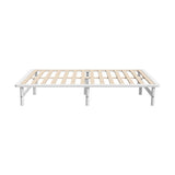 Scandi Bianco Premium Timber Platform Bed | White Reinforced Durable Wooden Floating Bed Base