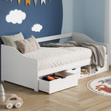 Reggio Milos Kids Trundle Storage Bed | Kids Two in One Daybed Single Size and Multi Storage Trundle