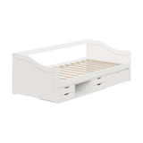 Reggio Milos Kids Trundle Storage Bed | Kids Two in One Daybed Single Size and Multi Storage Trundle