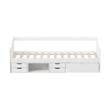 Reggio Milos Kids Trundle Storage Bed | Kids Two in One Daybed Single Size and Multi Storage Trundle