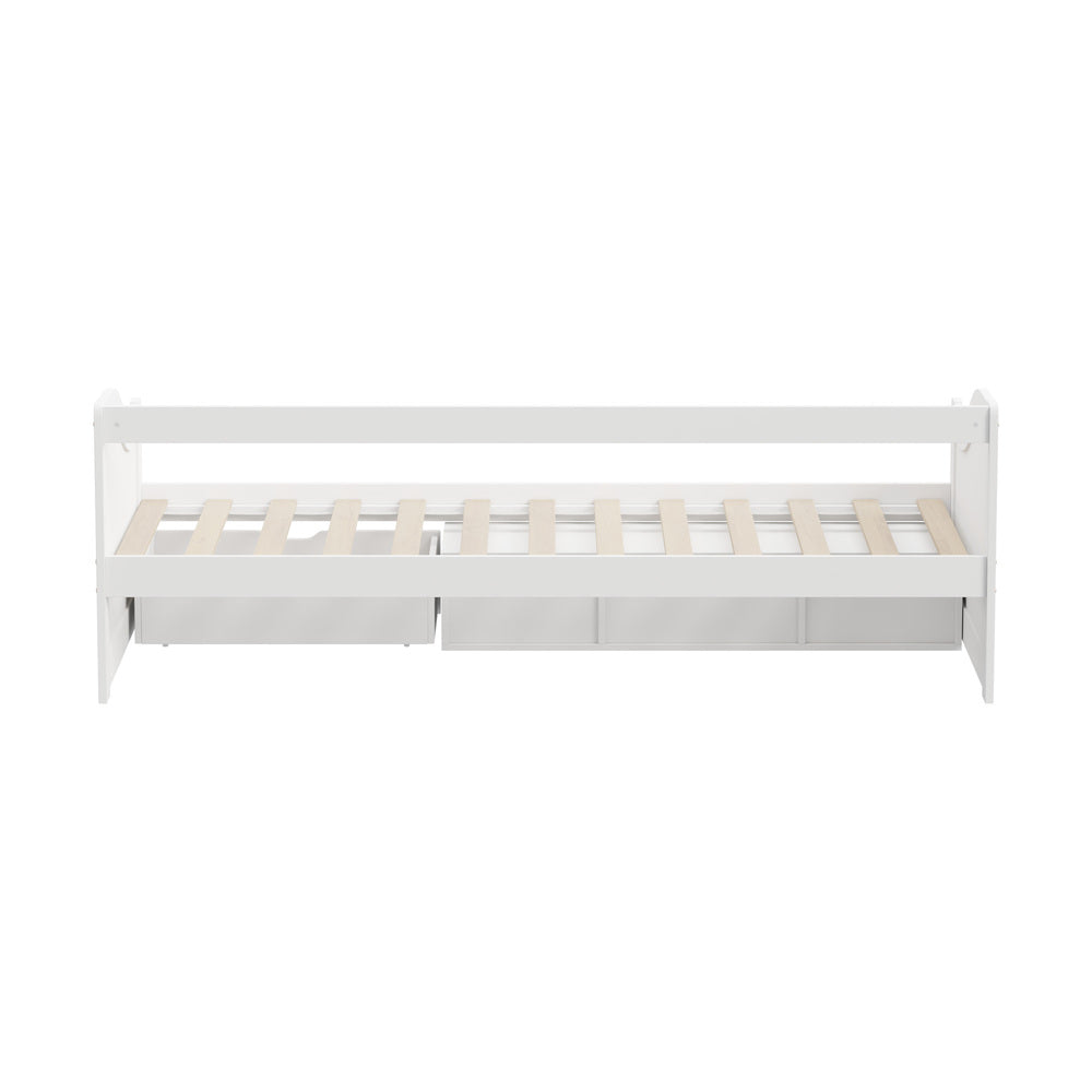 Reggio Milos Kids Trundle Storage Bed | Kids Two in One Daybed Single Size and Multi Storage Trundle