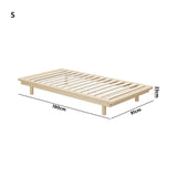 Scandi Alto Premium Timber Platform Bed | Reinforced Durable Wooden Floating Bed Base | 5 Sizes