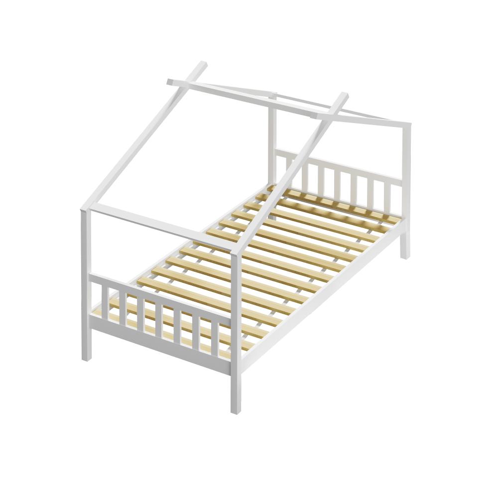 Scandi Luxe Premium Kids Timber House Bed | Funzee Kids House Style Bed Frame in Single