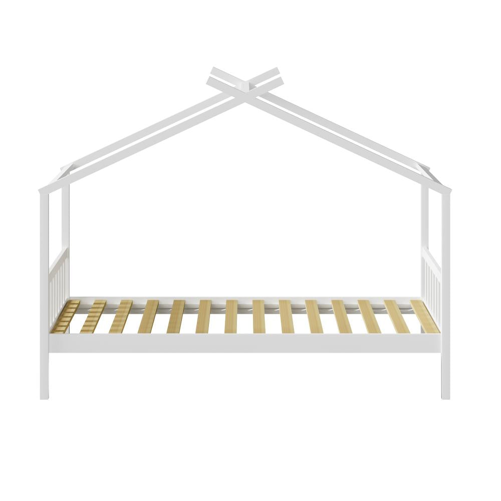 Scandi Luxe Premium Kids Timber House Bed | Funzee Kids House Style Bed Frame in Single