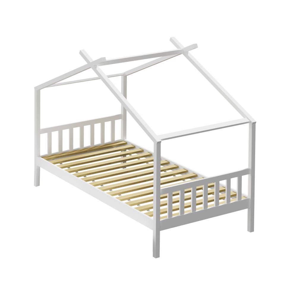 Scandi Luxe Premium Kids Timber House Bed | Funzee Kids House Style Bed Frame in Single