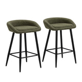 Set of Two Miami Boucle Fabric Barstools | Stylish Modern Boucle Barstools Set