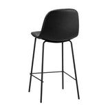 Romagna Luxe Countour Barstool Set 92cm High | Premium PU Leather and Steel Kitchen Barstools | 2 Finishes