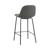 Romagna Luxe Countour Barstool Set 92cm High | Premium PU Leather and Steel Kitchen Barstools | 2 Finishes