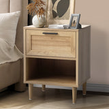 Aspire Modern Two Drawer Bedside Table | Modern Wooden Storage Unit Nightstand in 2 Colours