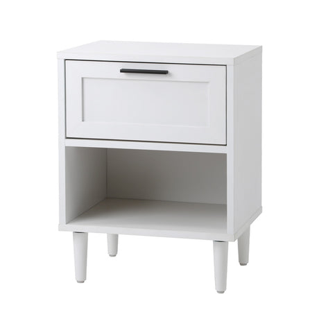 Aspire Modern Two Drawer Bedside Table | Modern Wooden Storage Unit Nightstand in 2 Colours