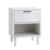 Aspire Modern Two Drawer Bedside Table | Modern Wooden Storage Unit Nightstand in 2 Colours