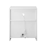 Grazio Supreme LED Multicolour Bedside Table | Modern Glossy Lift Storage Nightstand Bedside Unit | 3 Finishes