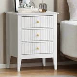 Centrum Nuovo Three Drawer Bedside Table | Modern Bedroom Storage Unit Nightstand