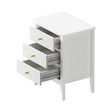 Centrum Nuovo Three Drawer Bedside Table | Modern Bedroom Storage Unit Nightstand