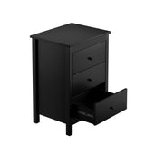 Martinique Modern Bedside Table with Three Drawers | Hampton Style Bedside Table and Storage Drawers | 2 Colours