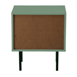 Barbados Modern Bedside Table with Fluted Glass Door | Hampton Style Bedside Table and Storage Drawers | 3 Colours