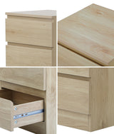 Santori Modern Fingerpull Bedside Table | 3 Draw Ample Storage Bedside Cabinet