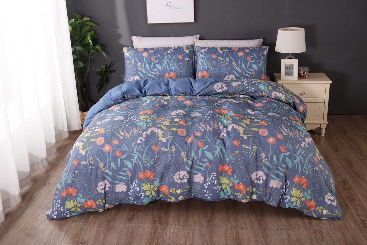 Ramesses 2000TC Printed Bamboo Quilt Cover Set | Cooling Hypo-Allergenic Breathable Duvet Cover