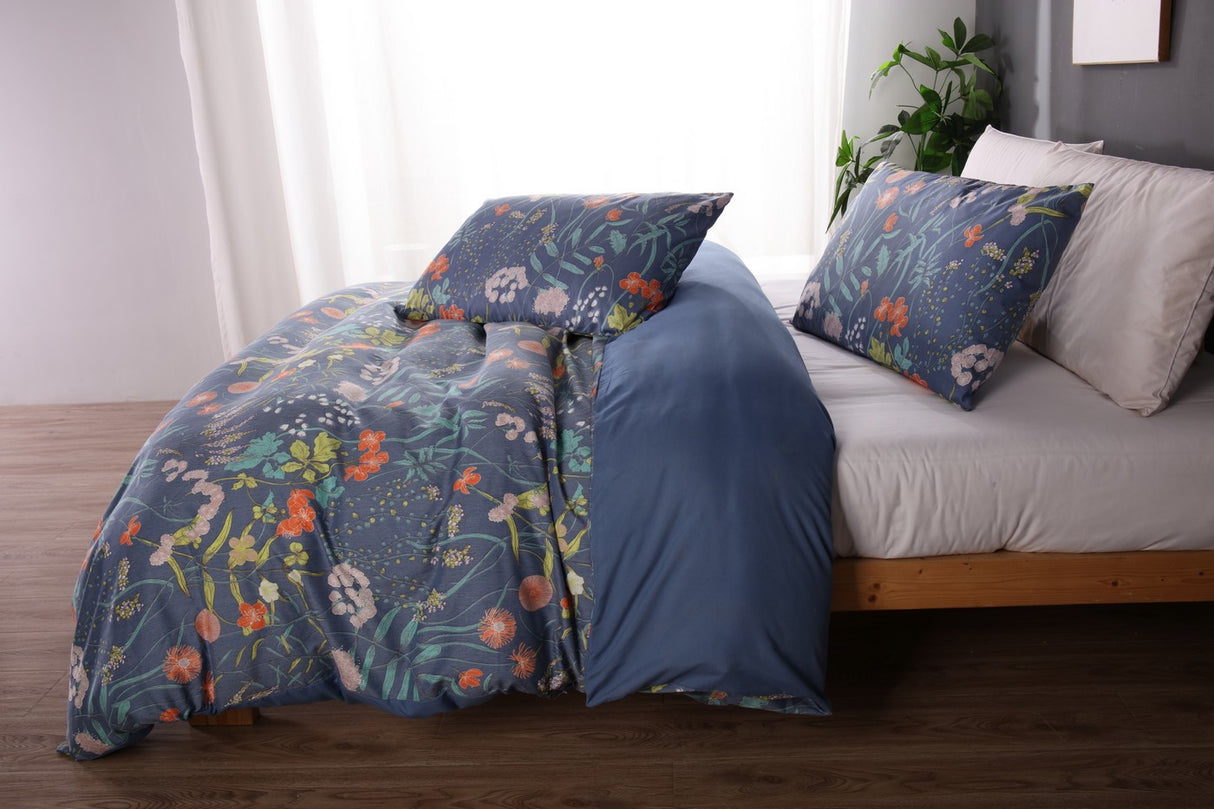 Ramesses 2000TC Printed Bamboo Quilt Cover Set | Cooling Hypo-Allergenic Breathable Duvet Cover