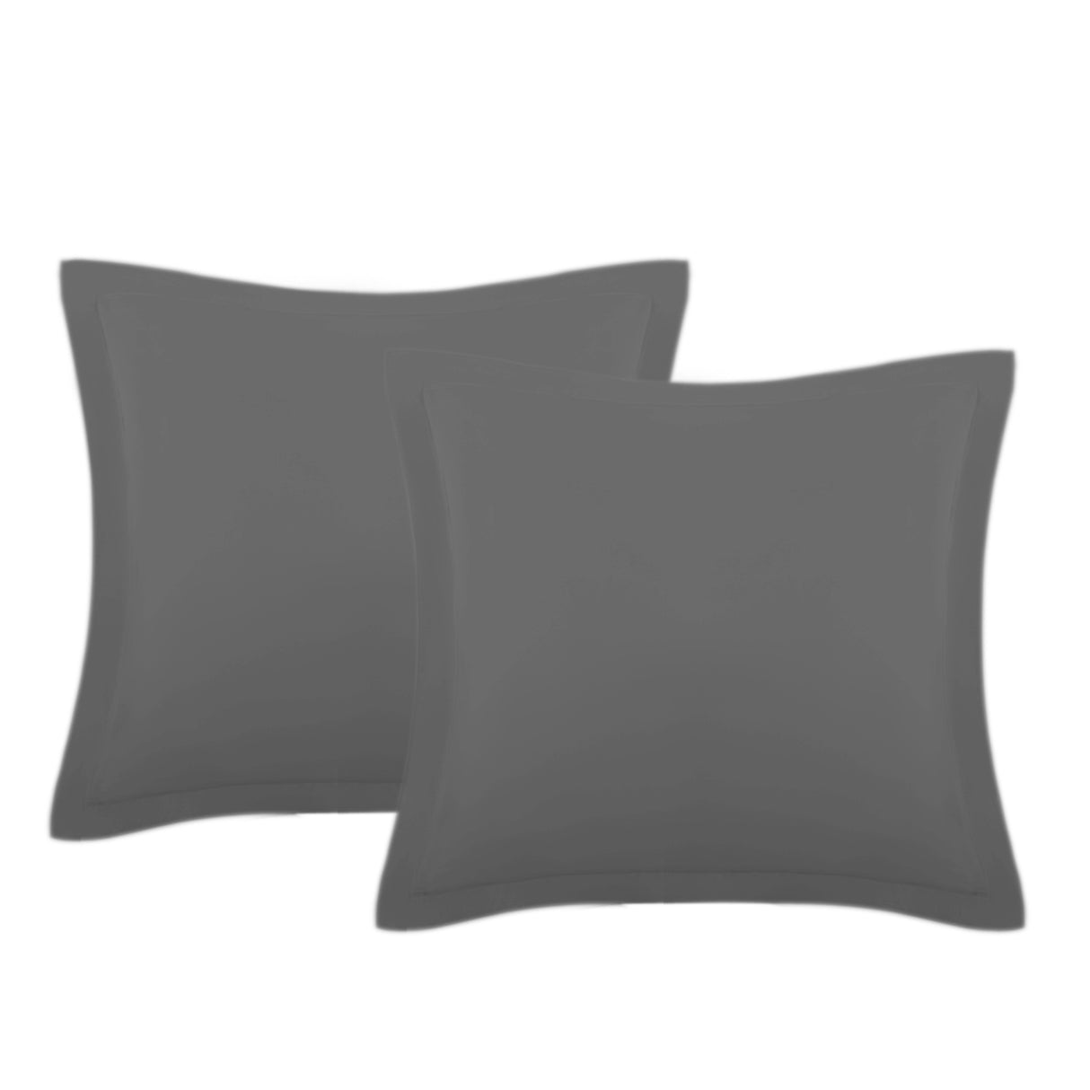 Set of Two Easy Care Cotton Blend Percale European Pillowcases | Two Cotton Blend Pillowcases