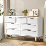 Essenza Mila 7 Draw Modern Dresser Tallboy | 7 Draw Chest Of Drawers Wooden Storage Unit