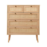 Cozzi 5 or 6 Draw Modern Dresser Tallboy | Multi Chest Of Drawers Wooden Storage Unit