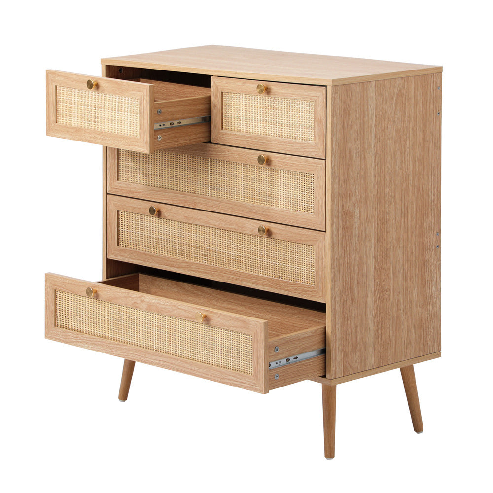 Cozzi 5 or 6 Draw Modern Dresser Tallboy | Multi Chest Of Drawers Wooden Storage Unit