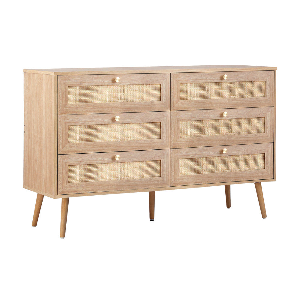 Cozzi 5 or 6 Draw Modern Dresser Tallboy | Multi Chest Of Drawers Wooden Storage Unit