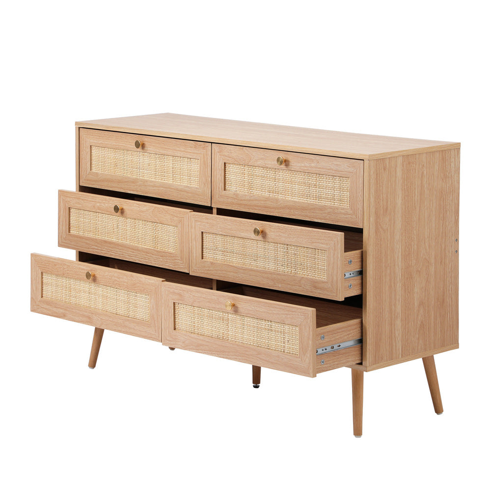 Cozzi 5 or 6 Draw Modern Dresser Tallboy | Multi Chest Of Drawers Wooden Storage Unit