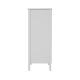 Sannero Hampton Style Chest Of Drawers Storage Unit | Traditional White Storage Dresser Tallboy