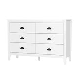 Sannero Hampton Style Chest Of Drawers Storage Unit | Traditional White Storage Dresser Tallboy