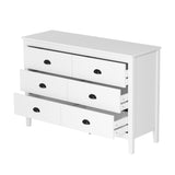 Sannero Hampton Style Chest Of Drawers Storage Unit | Traditional White Storage Dresser Tallboy